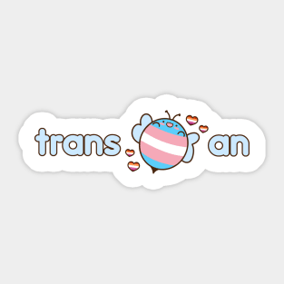 Trans bee an Trans Lesbian Bee Transbian Sticker